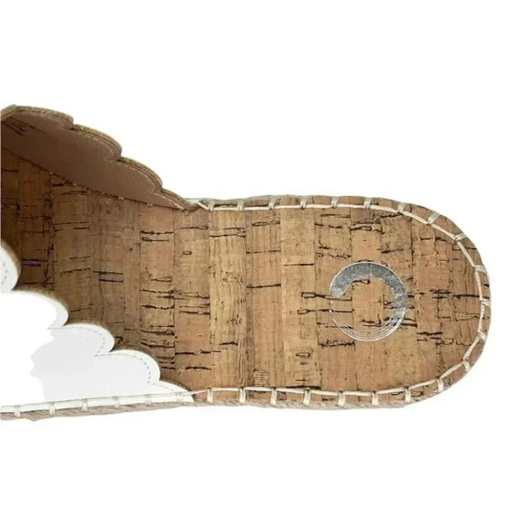 Journee Collection Marjan White Faux Leather Womens Sandals Size 10M - Picture 7 of 11